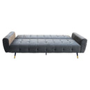 Sarantino Ava 3-seater Tufted Velvet Sofa Bed By Sarantino - Dark Grey-3