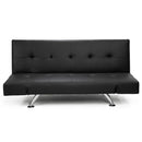 Sarantino Brooklyn Sofa Bed Faux Leather Lounge Couch Futon Furniture Adjustable Suite Bk-1
