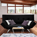 Sarantino Brooklyn Sofa Bed Faux Leather Lounge Couch Futon Furniture Adjustable Suite Bk-3