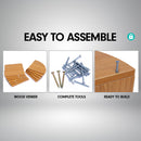 Sarantino 5 Tier Corner Wall Shelf Display Shelves Dvd Book Storag Rack Floating Mounted - Beech-3