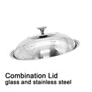 316 Stainless Steel 32cm Non-Stick Stir Fry Cooking Kitchen Wok Pan without Lid Honeycomb Double Sided-4