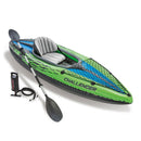 Intex Sports Challenger K1 Inflatable Kayak 1 Seat Floating Boat Oars River Lake 68305NP-1