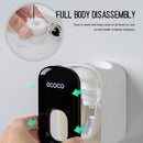 Ecoco Wall mount auto ands Free Toothpaste Dispenser Automatic Toothpaste Squeezer Bathroom Toothpaste Holder Black-10