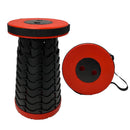 Portable Folding Stool Retractable Travel Seat Camping Fishing Chair Outdoor Black-7