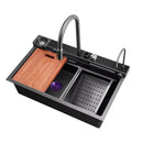 Integrated Waterfall Kitchen Sink Honeycomb Technology Large Digitial Display Stainless Steel Water Filter Cup Washer-1