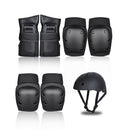 Scooter Protective Gear with Knee Elbow Pads Wrist Guards Helmet for Kids/Teens/Adult Medium-1