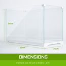 Aquarium Starfire Glass Fish Tank Set Filter Pump 39L-12