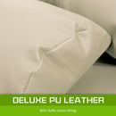 Lounge Couch Sofa Bed Double Seat Leather GEMINI BEIGE-6