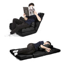 Lounge Couch Sofa Bed Double Seat Leather GEMINI BLACK-7