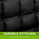 Lounge Couch Sofa Bed Double Seat Leather GEMINI BLACK-8