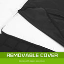 Lounge Couch Sofa Bed Double Seat Leather GEMINI BLACK-11