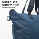 Shopper Bag Tote Bag Foldable Travel Laptop Grocery Nylon KO-DUAL NAVY-6