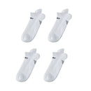 4X Rexy Seamless Sport Sneakers Socks Small Non-Slip Heel Tab WHITE-1