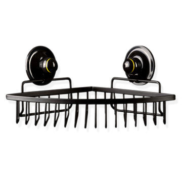 Corner Basket Removable Suction Medium BLACK - 0