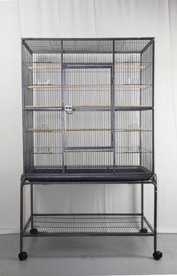 YES4PETS 140 cm Large Bird Cage Parrot Budgie Aviary With Stand - 0