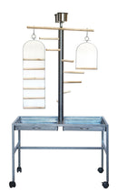 Large Bird Parrot Playpen Gym Toy Stand On Wheels-3