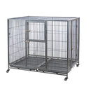 YES4PETS XXL Pet Dog Cat Cage Metal Crate Kennel Portable Puppy Cat Rabbit House-1