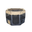 YES4PETS 75 cm Foldable Large Grey Dog Puppy Rabbit Soft Cat Cage Playpen Enclosure-1