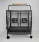 Small Bird Transport Budgie Cage Parrot Aviary Carrier With Wheel-5