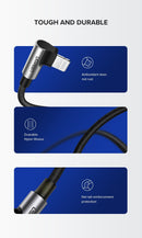 UGREEN 60521 USB-A to 8-pin 90 Degree Angel Cable 1M-8