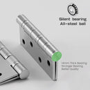 304 Flat Pin Hinge Spring 2Pack 100mm Folding Butt Door Cabinet Hinges Folding Furniture Hardware-7