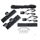 Kayak Bike Hoists Hanger Ladder Ceiling Mount 20kg Capacity Hooks Pulleys-3