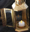 Gold Metal Miners Lantern Summer Xmas Wedding Home Party Room Balconey Deck Decoration 21cm Tealight Candle-3