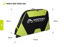 NOOYAH Bike GREY Travel Case Bike Bag Shell EVA Tough material MTB Mountain Bike Road Bike TT 700c Gravel Bike Ebike 29er etc - BK007S-3