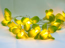 1 Set of 20 LED Green Frangipani Flower Battery String Lights Christmas Gift Home Wedding Party Decoration Outdoor Table Garland Wreath-5