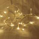 1 Set of 20 LED Plain Warm White Bulb Battery Powered String Lights Christmas Gift Home Wedding Party Bedroom Decoration Table Centrepiece-4