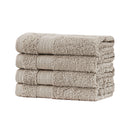 Linenland Bath Towel Set - 4 Piece Cotton Washcloths - Sandstone-2