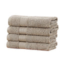 Linenland Bath Towel 4 Piece Cotton Hand Towels Set - Sandstone-2