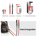 KAIWEETS Soft Silicone Electrician Test Leads Kit CAT III 1000V & CAT IV 600V with Alligator Clips and Needle Probe for Fluke/AstroAI/INNOVA Multimeter Electronic Clamp Meter 8PCS-4