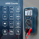 VENLAB Digital Multimeter VM500A TRMS 6000 Counts Volt Ohm Amp Continuity Meter-7