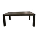 Dining Table 210cm Large Size with Solid Acacia Wooden Base in Chocolate Colour-2
