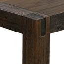 Dining Table 210cm Large Size with Solid Acacia Wooden Base in Chocolate Colour-4
