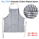 My Hub Polyester Cotton Striped Apron-2