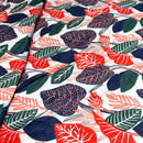 Hotel Living 3 Pce Light Weight Comforter Set Queen/King Corbett Tropical Leaves-2