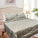 Hotel Living 3 Pce Light Weight Comforter Set Queen/King Corbett Floral Outlines-1
