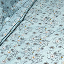 Hotel Living 3 Pce Light Weight Comforter Set Queen/King Corbett Floral Blue-2