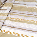 Hotel Living 3 Pce Light Weight Comforter Set Queen/King Oscar Stripes-2
