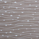 Weaves Coffee Easy Care Quilt Cover Set Single-3