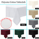 Polyester Cotton Tablecloth Green 180 x 310 cm-2