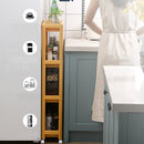 Narrow Gap Storage Rack Basket Shelf Cart Holder for kitchen and laundry Room(3 Layers)-3