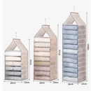 6-12 Large Grids Wardrobe Clothes Organizer Hanging Wardrobe Pants Storage Bag (6 Grids)-8
