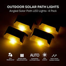 4 Pack SolarPower Deck Lights Outdoor Step Lights Waterproof LED lights-4