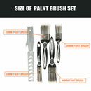 5Pc Paint Brushes Set Artist Acrylic Staining Home Garden Painting Handy Tool-3