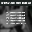 5Pc Paint Brushes Set Artist Acrylic Staining Home Garden Painting Handy Tool-10