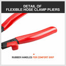 Long Hose Clamp Pliers 24" Flexible Extension Wire Oil Fuel Hose Clip Remove-4
