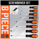 HORUSDY 8Pc Magnetic Screwdriver Set Non-slip Handle Phillips Slotted Tool New-3